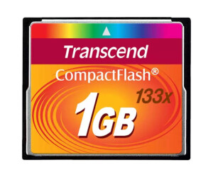 Transcend Flash-Speicherkarte - 1 GB - 133x