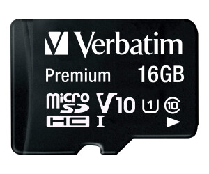 Verbatim Flash memory card (MicroSDHC/SD adapter included)