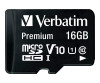 Verbatim Flash-Speicherkarte (microSDHC/SD-Adapter inbegriffen)