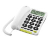 Doro PhoneEasy 312cs - Telefon mit Schnur mit Rufnummernanzeige