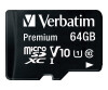 Verbatim Premium - Flash-Speicherkarte (SD-Adapter inbegriffen)