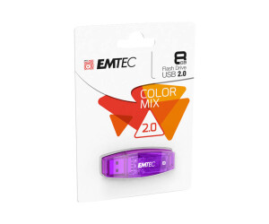 EMTEC C410 Color Mix - USB-Flash-Laufwerk - 8 GB