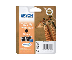 Epson T0711 Twin Pack - 2 Series - 22.2 ml - with high...