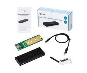 i-tec MySafe USB-C M.2 NVMe Drive Metal External Case - Speichergehäuse - M.2 - M.2 Card - USB 3.1 (Gen 2)