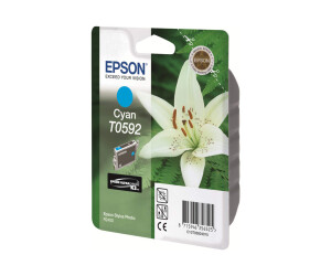 Epson T0592 - 13 ml - cyan - original - blister packaging