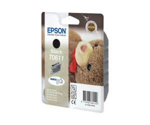 Epson T0611 - 8 ml - black - original - blister packaging