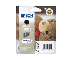 Epson T0611 - 8 ml - black - original - blister packaging
