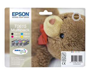 Epson T0615 multipack - 4er-Pack - 32 ml - Schwarz, Gelb, Cyan, Magenta