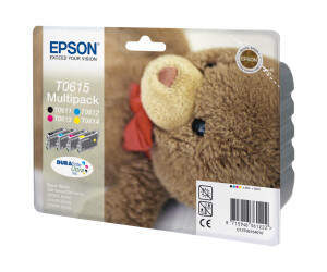 Epson T0615 multipack - 4er-Pack - 32 ml - Schwarz, Gelb,...