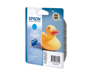 Epson T0552 - 8 ml - cyan - original - blister packaging