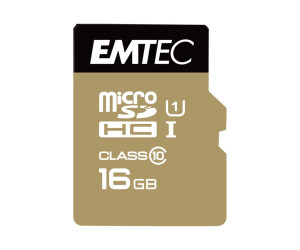 EMTEC Gold+ - Flash-Speicherkarte (SD-Adapter inbegriffen)