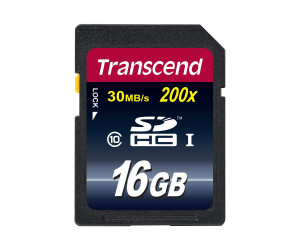 Transcend Flash-Speicherkarte - 16 GB - Class 10
