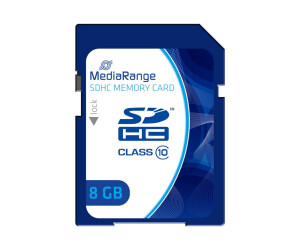 Mediarange Flash memory card - 8 GB - Class 10
