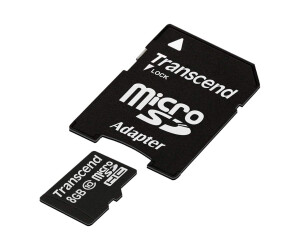 Transcend Premium-Flash memory card (MicroSDHC/SD adapter...