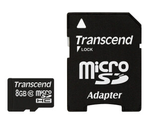 Transcend Premium-Flash memory card (MicroSDHC/SD adapter...