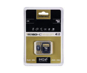 Intenso Flash-Speicherkarte (microSDHC/SD-Adapter...
