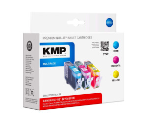 KMP MULTIPACK C74V - 3er-Pack - Gelb, Cyan, Magenta -...