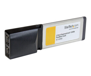 StarTech.com 2 Port IEEE 1394b FireWire ExpressCard Laptop Schnittstellenkarte