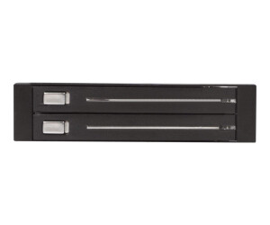 StarTech.com SATA Wechselrahmen 3,5 Zoll trägerlos - Mobiles Festplatten Speicher Rack für 2x 6,4cm (2,5)