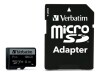 Verbatim PRO - Flash-Speicherkarte (microSDXC-an-SD-Adapter inbegriffen)