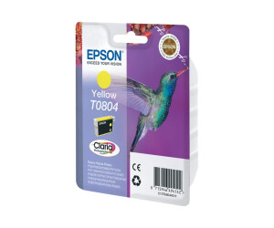 Epson T0804 - 7.4 ml - yellow - original - blister packaging