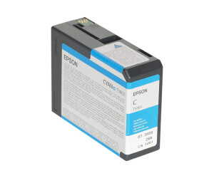 Epson T5802 - 80 ml - cyan - original - ink cartridge