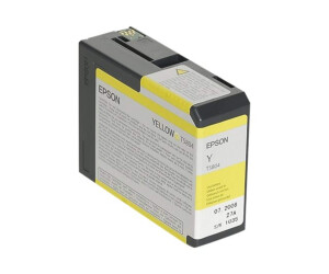 Epson T5804 - 80 ml - yellow - original - ink cartridge