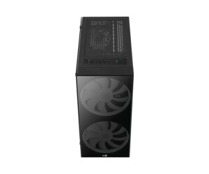 AEROCOOL ADVANCED TECHNOLOGIES AeroCool Python - Tempered Glass Edition - Tower - ATX - Seitenteil mit Fenster (gehärtetes Glas)