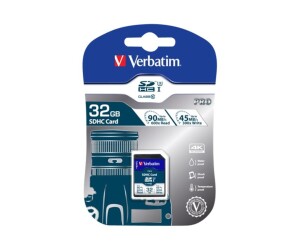 Verbatim Pro - Flash memory card - 32 GB - UHS Class 3 /...