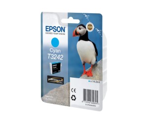 Epson T3242 - 14 ml - cyan - original - ink cartridge