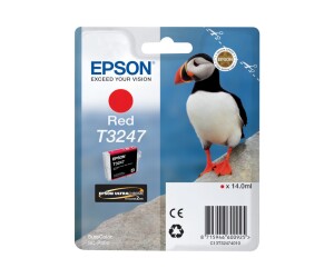 Epson T3247 - 14 ml - red - original - ink cartridge