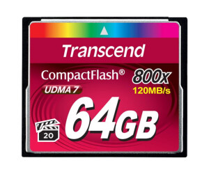 Transcend Flash-Speicherkarte - 64 GB - 800x