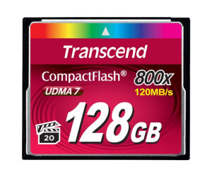 Transcend Flash memory card - 128 GB - 800X