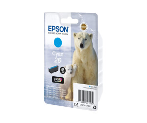 Epson 26 - 4.5 ml - cyan - original - blister packaging