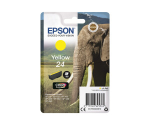 Epson 24 - 4.6 ml - yellow - original - ink cartridge