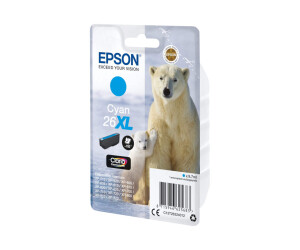 Epson 26XL - 9.7 ml - XL - Cyan - Original -...