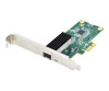 DIGITUS Single Port Gigabit Ethernet Netzwerkkarte, SFP, PCI Express, Intel Chipsatz