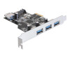 Delock PCI Express Card > 3 x external + 1 x internal USB 3.0