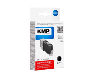 KMP C90 - 15 ml - black - compatible - ink cartridge