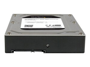 StarTech.com 2,5 auf 3,5 Aluminium SATA Festplattengehäuse für HDD/SSD bis 12,5mm - 6,4cm auf 8,9cm (2,5/3,5 Zoll)