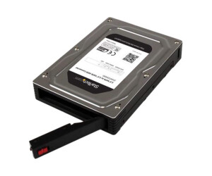 Startech.com 2.5 on 3.5 aluminum SATA hard disk housing for HDD/SSD to 12.5mm - 6.4cm to 8.9cm (2.5/3.5 inches)