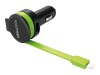 RealPower Auto-Netzteil - 4.8 A - 2 Ausgabeanschlussstellen (USB, Lightning)