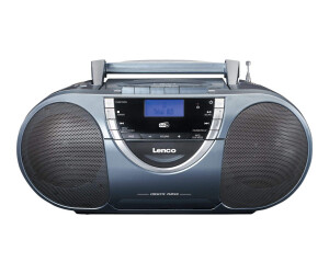 Lenco SCD -6800 - Ghettoblaster - 8 watts - silver