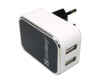 SANDBERG AC Charger Dual - Netzteil - 2.4 A - 2 Ausgabeanschlussstellen (2 x USB)