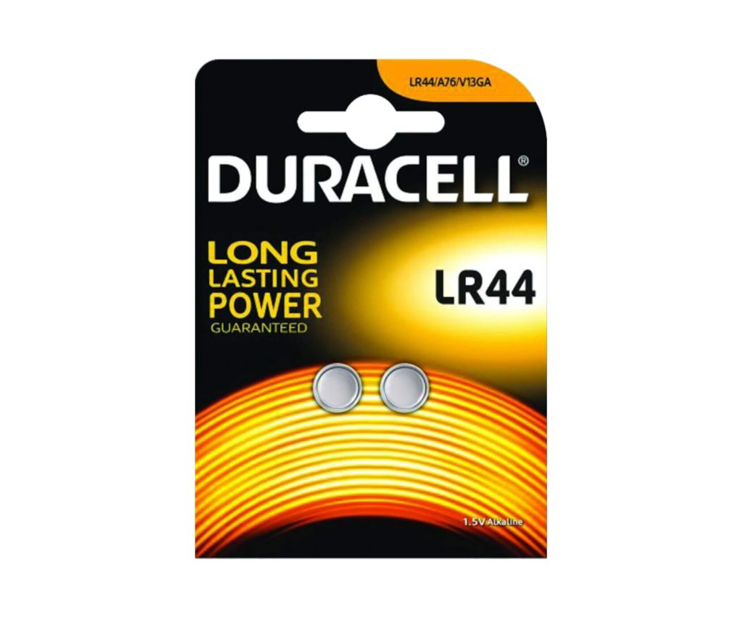 Duracell Electronics LR44 - Batterie 2 x LR44 - Alkalisch - 105 mAh, 0,99