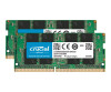 Micron Crucial - DDR4 - kit - 32 GB: 2 x 16 GB - SO DIMM 260-PIN