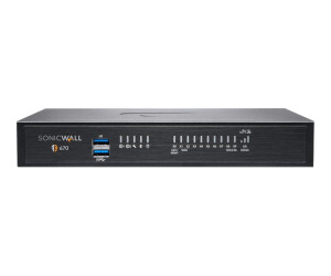 Sonicwall TZ670 - Essential Edition - Safety device - 10...