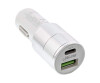 InLine USB KFZ Stromadapter Quick Charge 3.0 - 12/24VDC zu 5V DC/3A - USB-A+USB-C