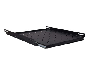Inter -Tech SWS -550/800 - Rack floor panel - black, RAL 9005 - 1U - 48.3 cm (19 ")