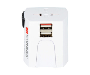 SKROSS World Travel Adapter World Adapter MUV USB - Netzteil - 2.5 A - 2 Ausgabeanschlussstellen (2 x USB)